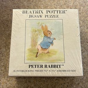Vintage 1976 Beatrix Potter Peter Rabbit Jigsaw Puzzle 36 sealed original